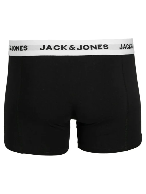 JACK & JONES Jacsolid trunks (5-pack), heren boxers normale lengte, zwart