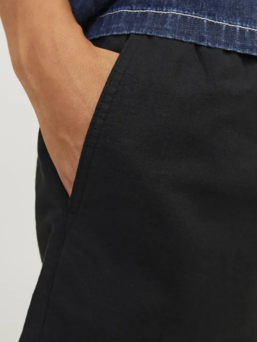 JACK & JONES Jaiden Summer Jogger Short loose fit, heren korte broek, zwart