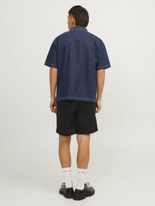 JACK & JONES Jaiden Summer Jogger Short loose fit, heren korte broek, zwart