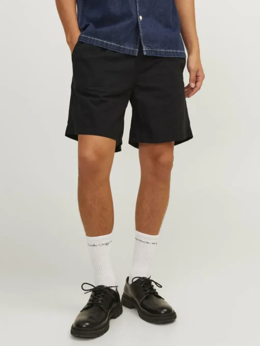 JACK & JONES Jaiden Summer Jogger Short loose fit, heren korte broek, zwart