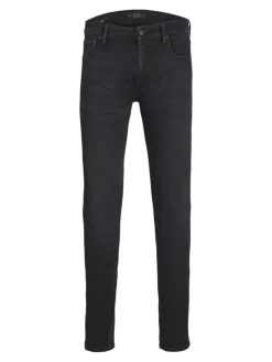 JACK & JONES Liam Evan Jos loose fit, heren jeans, zwart denim