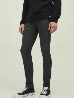 JACK & JONES Liam Evan Jos loose fit, heren jeans, zwart denim