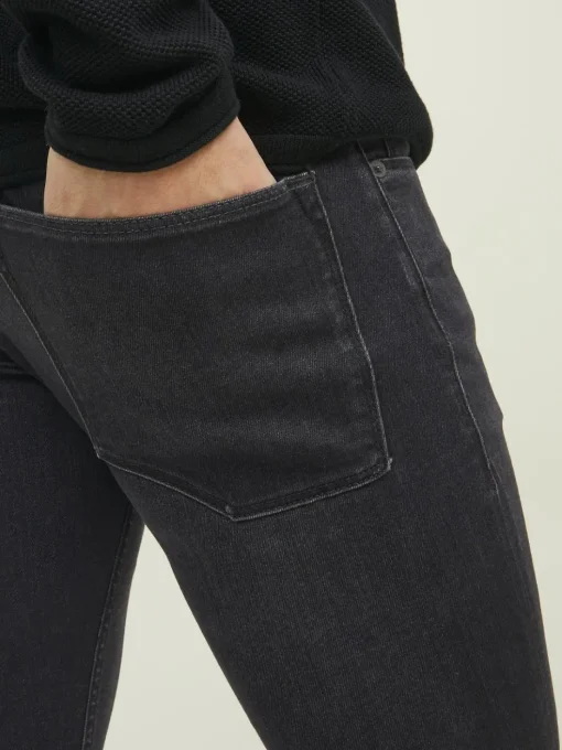 JACK & JONES Liam Evan Jos loose fit, heren jeans, zwart denim