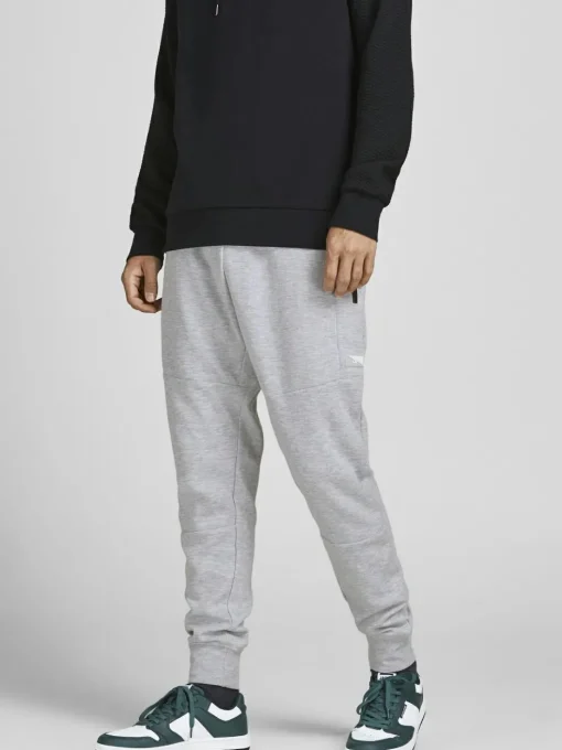 JACK & JONES Will Air Sweat Pants regular fit, heren joggingbroek, lichtgrijs melange