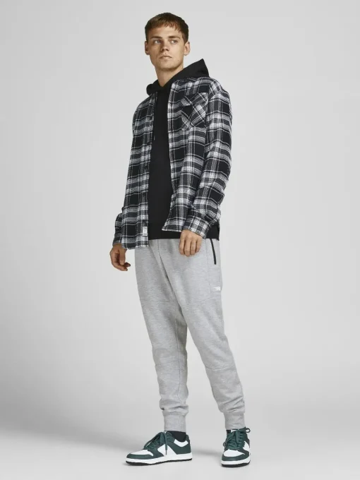 JACK & JONES Will Air Sweat Pants regular fit, heren joggingbroek, lichtgrijs melange