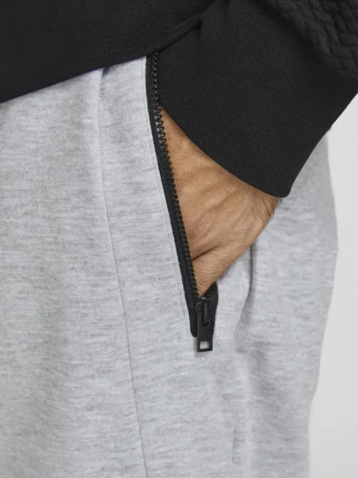 JACK & JONES Will Air Sweat Pants regular fit, heren joggingbroek, lichtgrijs melange