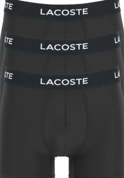Lacoste Boxer Trunks (3-pack), heren boxers microfiber kort, zwart