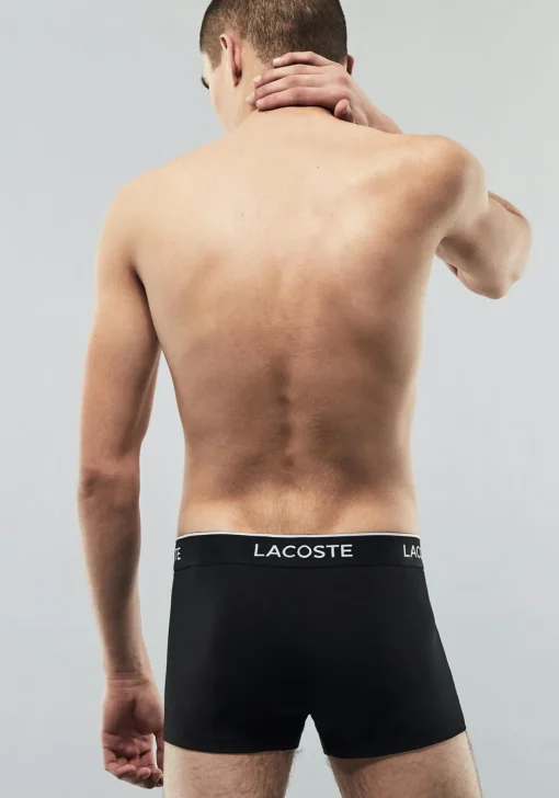 Lacoste Boxer Trunks (3-pack), heren boxers kort, zwart, wit en grijs