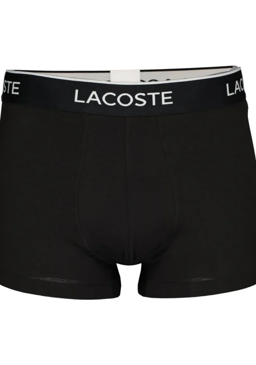 Lacoste Boxer Trunks (3-pack), heren boxers kort, zwart, wit en grijs