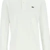 Lacoste Classic Fit polo lange mouw, wit
