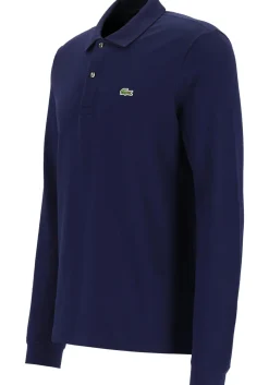 Lacoste Classic Fit polo lange mouw, navy blauw