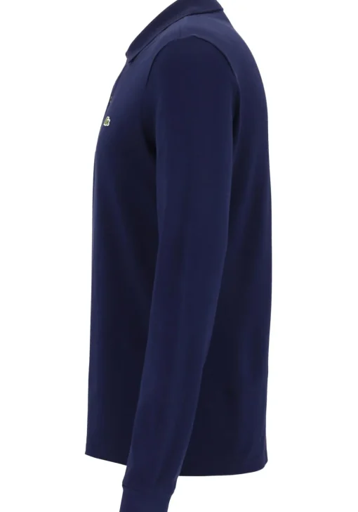Lacoste Classic Fit polo lange mouw, navy blauw