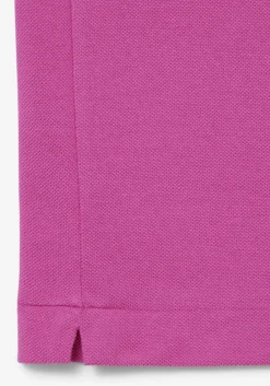 Lacoste Classic Fit polo, malva fuchsia roze