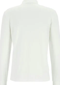 Lacoste Classic Fit polo lange mouw, wit