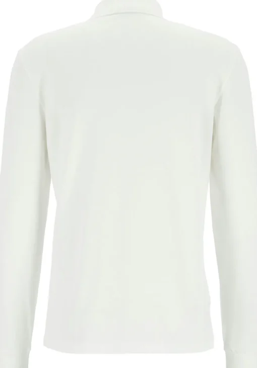 Lacoste Classic Fit polo lange mouw, wit