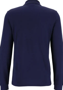 Lacoste Classic Fit polo lange mouw, navy blauw