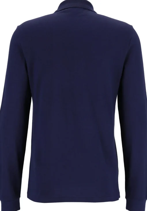 Lacoste Classic Fit polo lange mouw, navy blauw