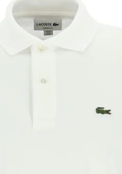 Lacoste Classic Fit polo lange mouw, wit