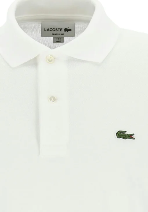 Lacoste Classic Fit polo lange mouw, wit