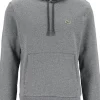 Lacoste heren hoodie sweatshirt, zwart met wit melange, Eclipse Jaspe