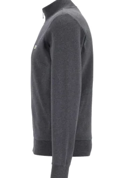 Lacoste heren sweatvest, met rits, antraciet grijs