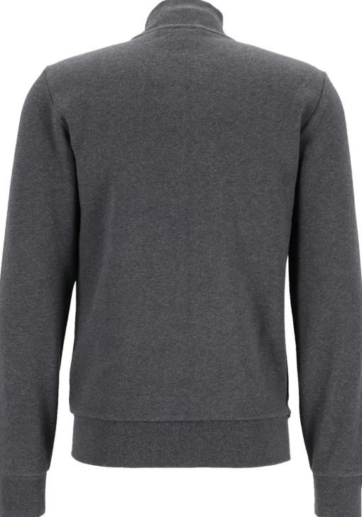 Lacoste heren sweatvest, met rits, antraciet grijs
