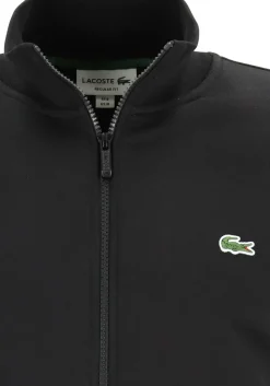 Lacoste heren sweatvest, met rits, zwart