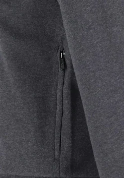 Lacoste heren sweatvest, met rits, antraciet grijs