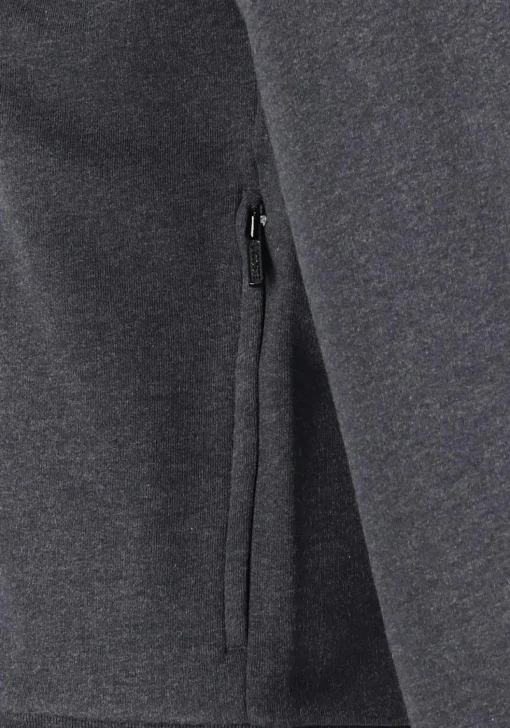 Lacoste heren sweatvest, met rits, antraciet grijs