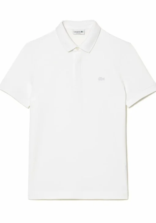 Lacoste Paris Stretch Pique Polo Regular Fit, wit