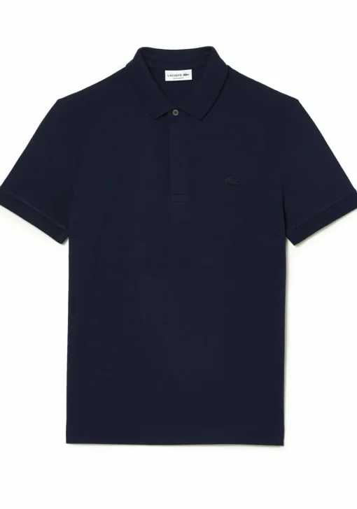 Lacoste Paris Stretch Pique Polo Regular Fit, navy blauw