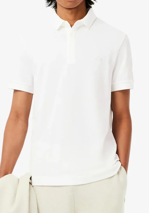 Lacoste Paris Stretch Pique Polo Regular Fit, wit