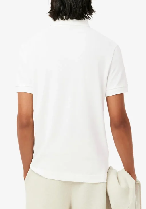Lacoste Paris Stretch Pique Polo Regular Fit, wit