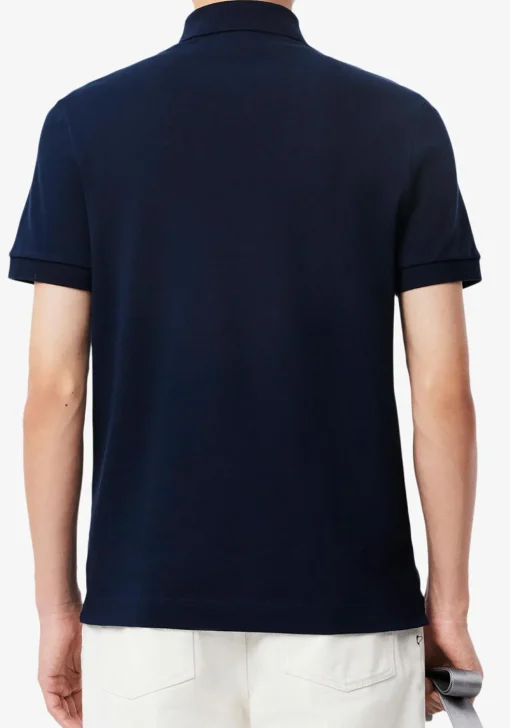 Lacoste Paris Stretch Pique Polo Regular Fit, navy blauw