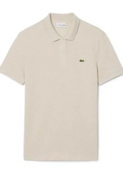 Lacoste Slim Fit polo, grijs beige