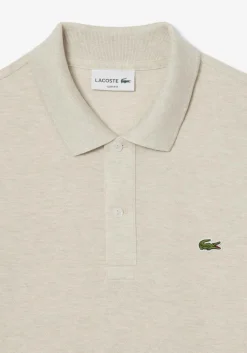 Lacoste Slim Fit polo, grijs beige