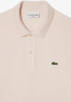 Lacoste Slim Fit polo, licht zalmroze
