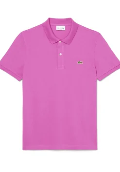Lacoste Slim Fit polo, malva fuchsia roze