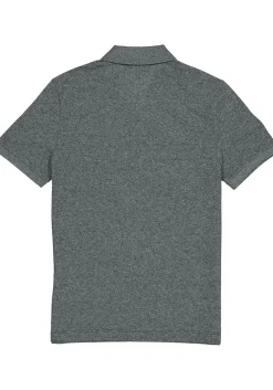 Lacoste Slim Fit polo, zwart met wit melange, Eclipse Jaspe