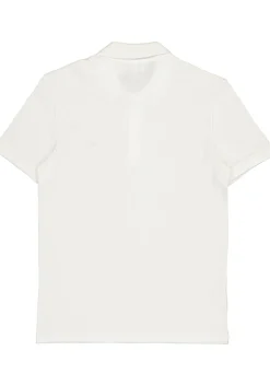 Lacoste stretch slim fit polo, heren polo extra getailleerd, wit