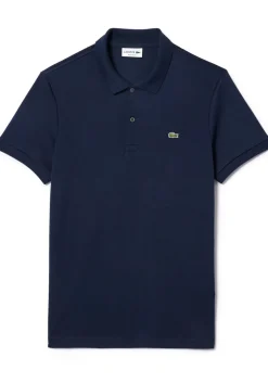 Lacoste Ultra Soft Polo Regular Fit, navy blauw