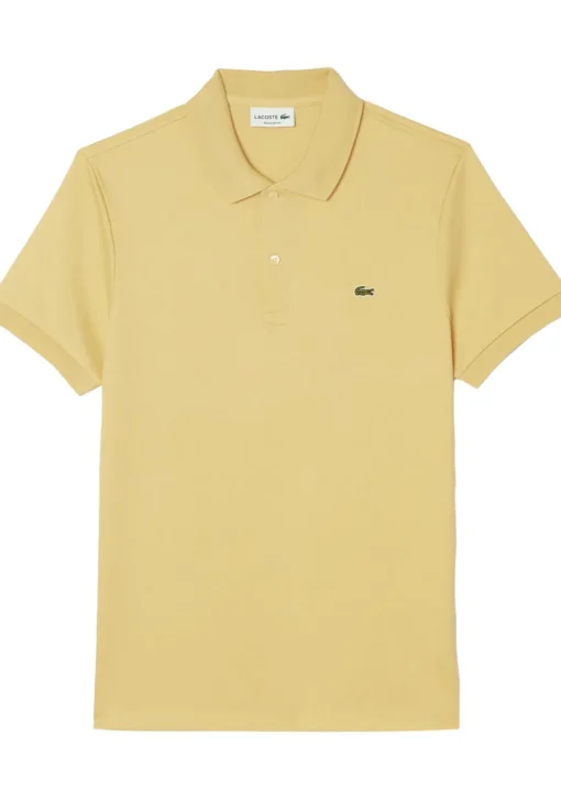 Lacoste Ultra Soft Polo Regular Fit, geel melange