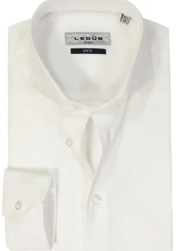Ledub slim fit overhemd, wit