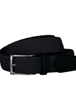LINDENMANN elastische heren riem, marineblauw