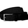 LINDENMANN elastische heren riem, zwart