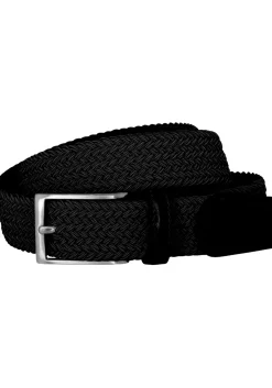 LINDENMANN elastische heren riem, zwart