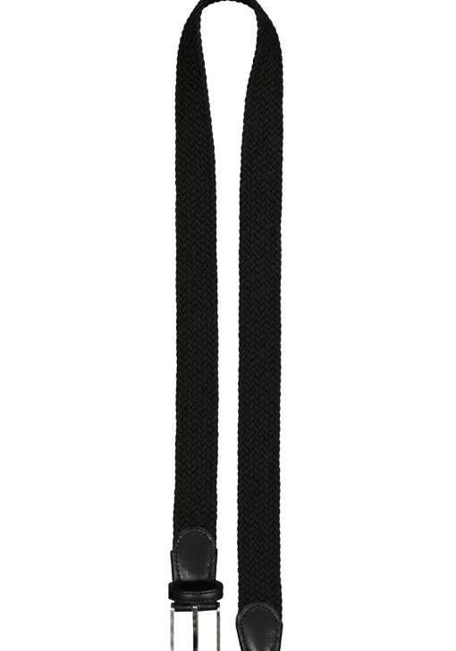 LINDENMANN elastische heren riem, zwart