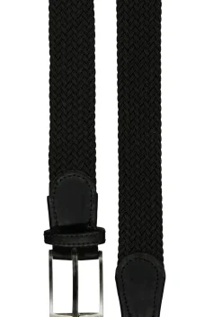 LINDENMANN elastische heren riem, zwart