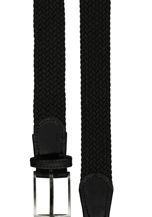 LINDENMANN elastische heren riem, zwart
