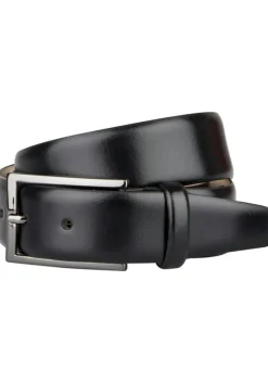 LINDENMANN leren heren riem, zwart